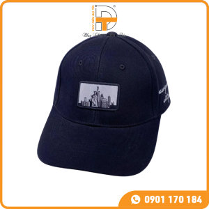 NÓN KẾT ĐEN THÊU LOGO